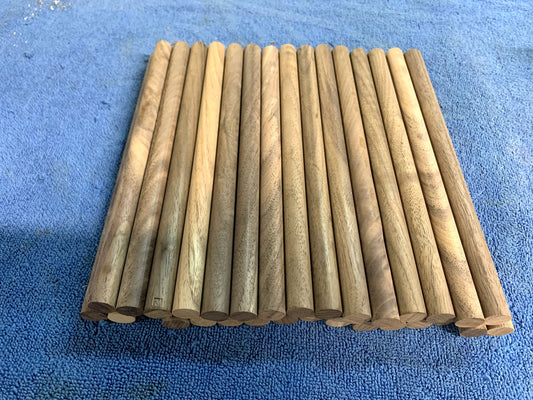28- 1/2 "X 8" long Black Walnut turning rounds