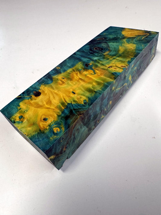 Stabilized Buckeye Burl Knife Scales/ Turning Block  2"x 15/16" X 5 1/4"  BB-2