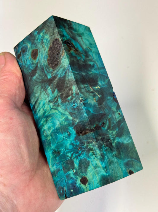Stabilized Buckeye Burl Knife Scales/ Turning Block  2"x 2" X 5 1/4"  BB-5