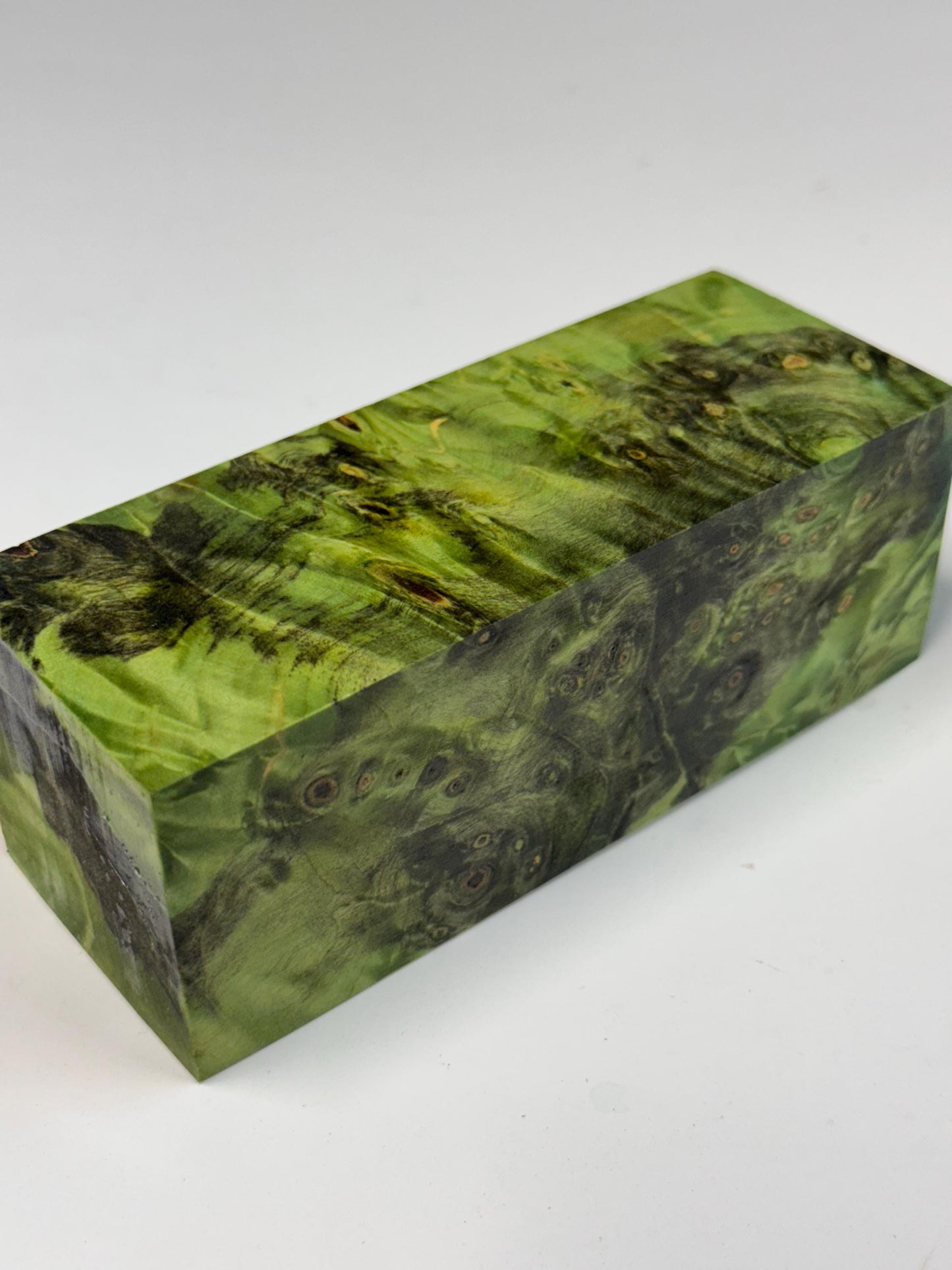 Stabilized Buckeye Burl Knife Scales/ Turning Block  2"x 2" X 5 1/4"  BB-3