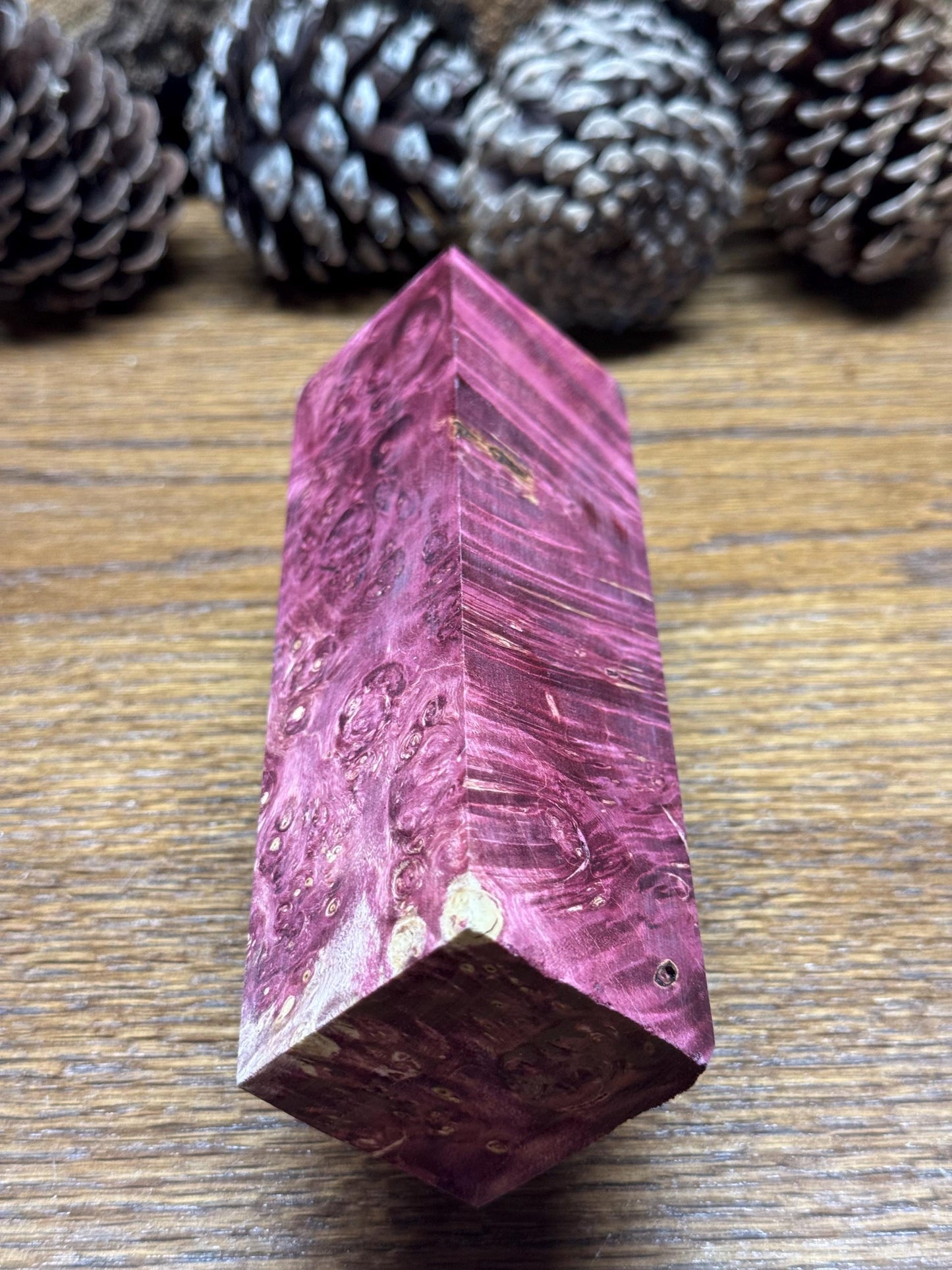 Stabilized Box Elder Burl Knife Scales/ 1911 Grips / Turning Block BE14