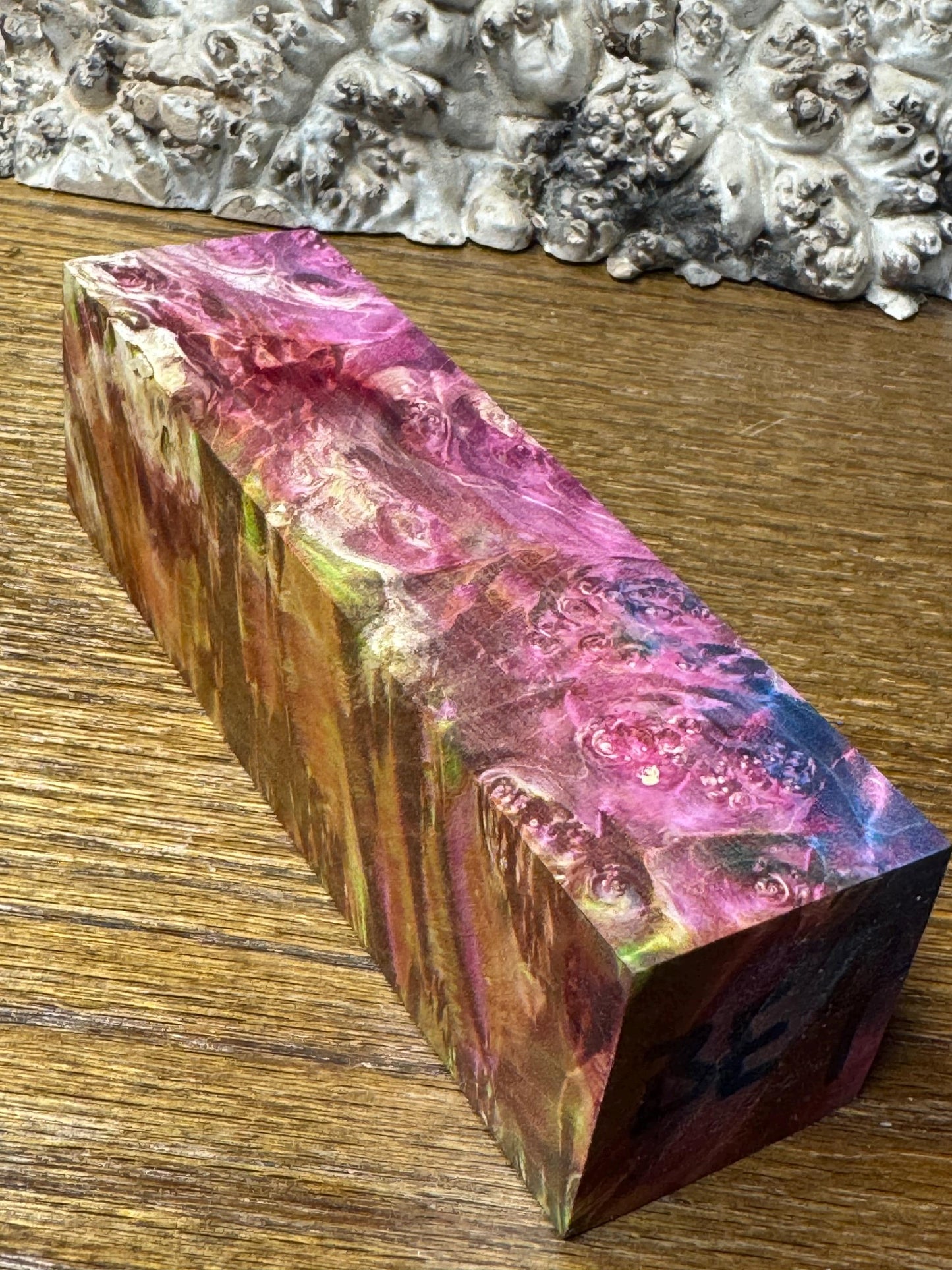 Stabilized Box Elder Burl Knife Scales/ 1911 Grips / Turning Block BE4