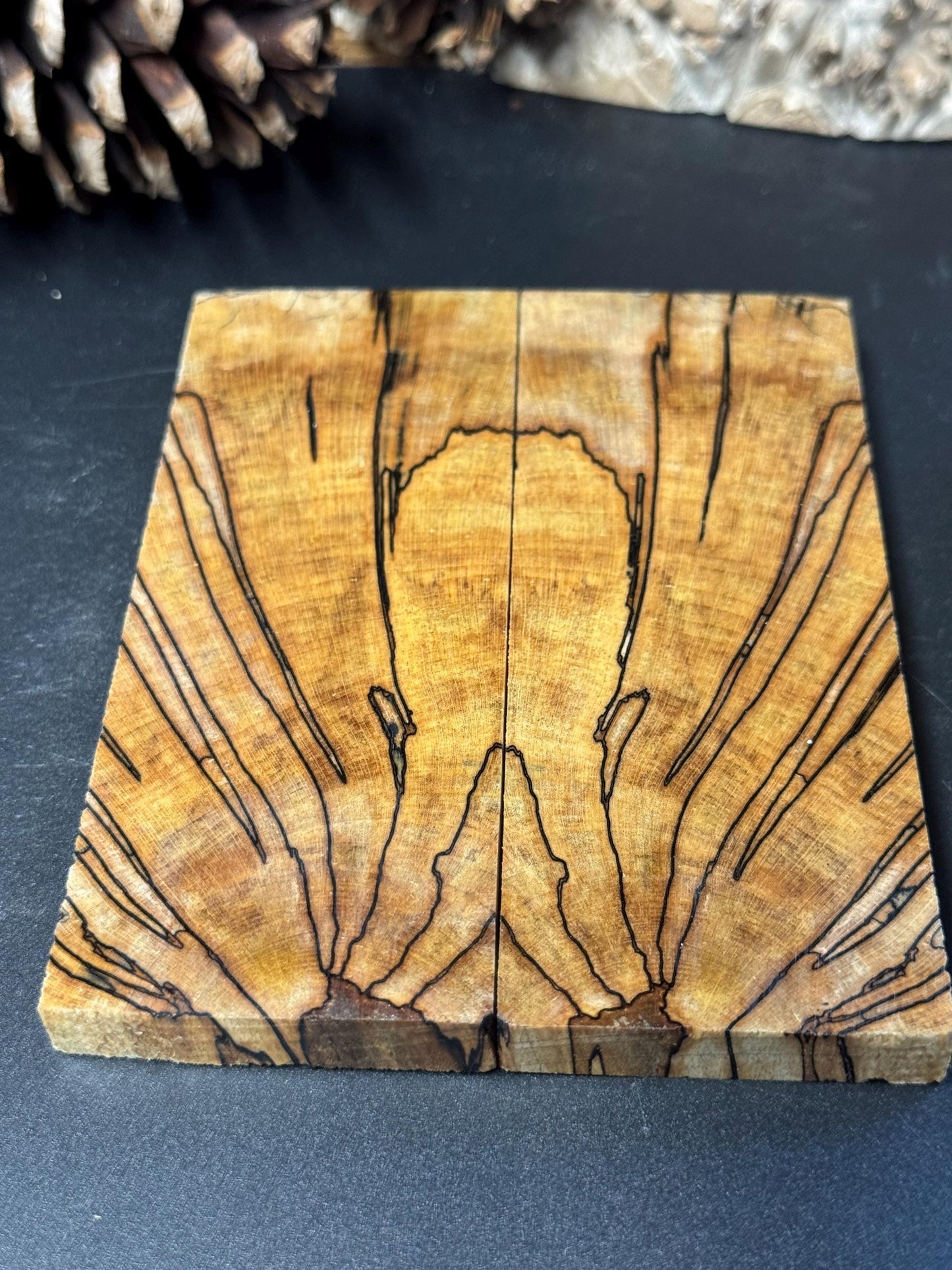 Stabilized Spalted Sugar Maple Maple Knife Scales/ 1911 Grips SM7