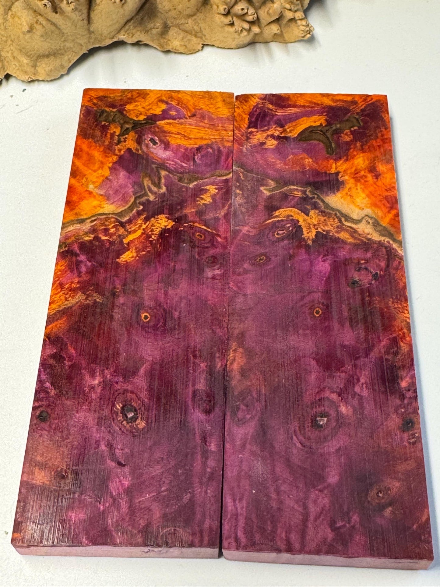 Stabilized Buckeye Burl Knife Scales/1911Grips BB20