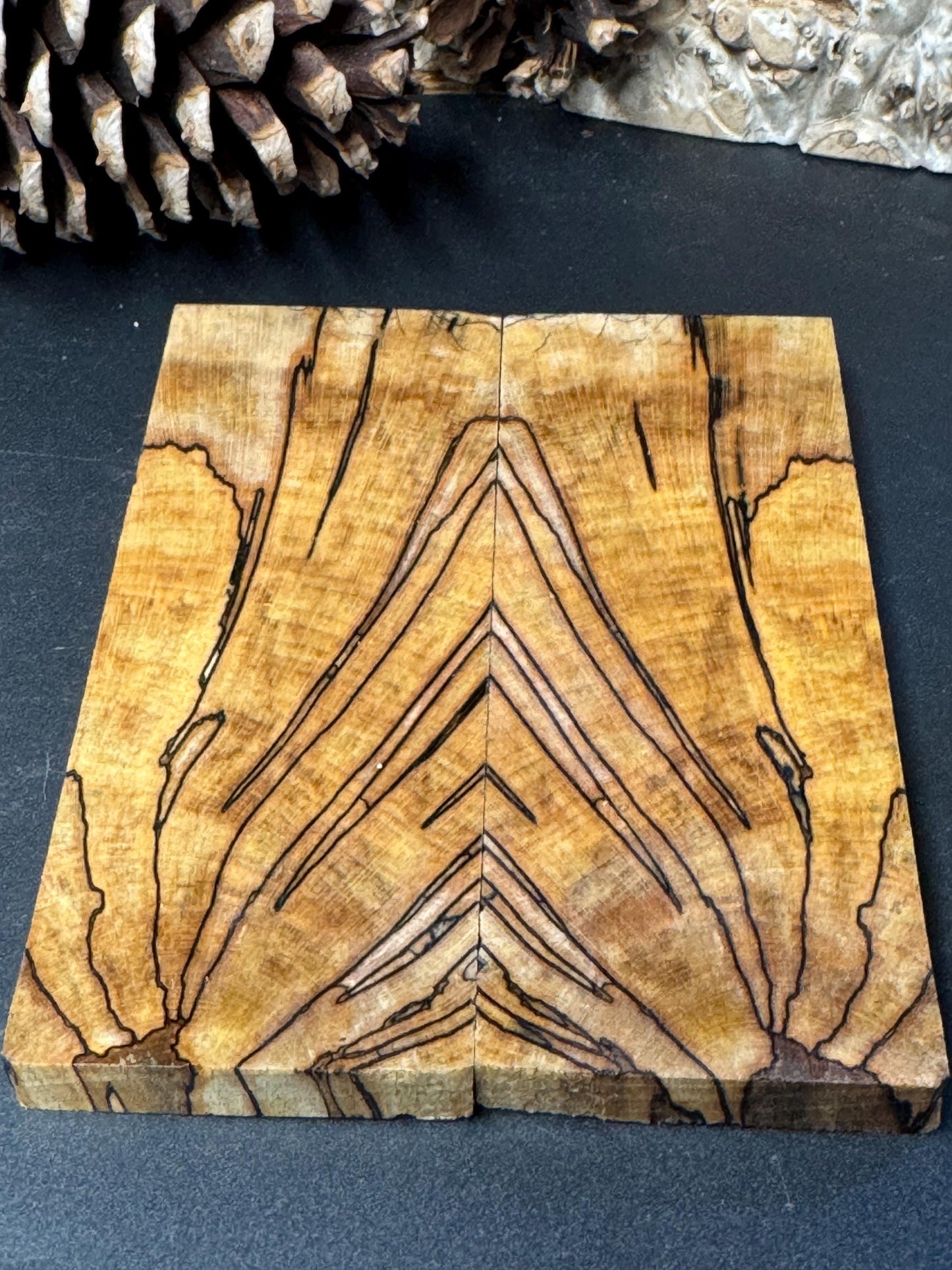 Stabilized Spalted Sugar Maple Maple Knife Scales/ 1911 Grips SM7