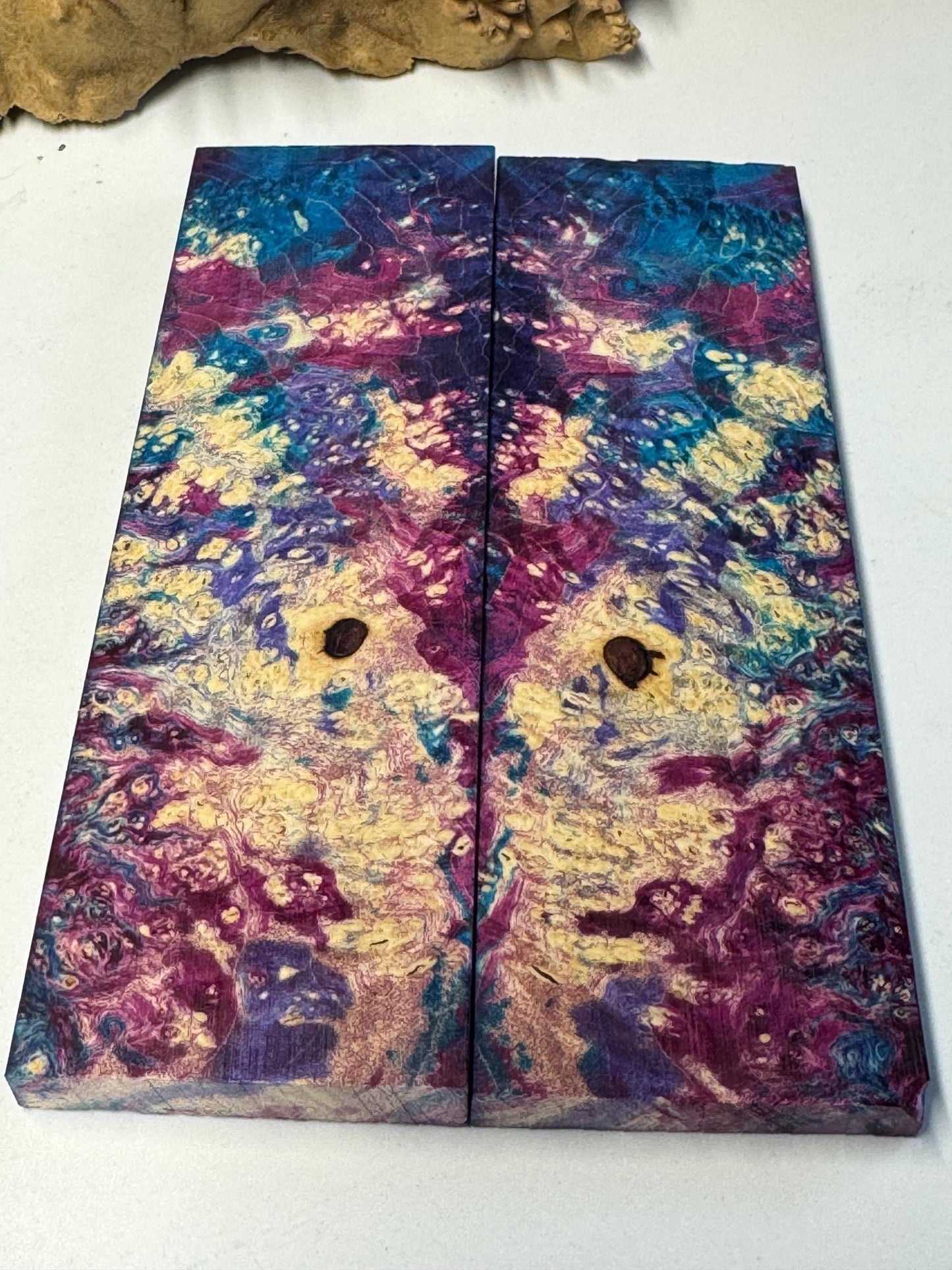 Stabilized Box Elder Burl Knife Scales/1911Grips  BE60