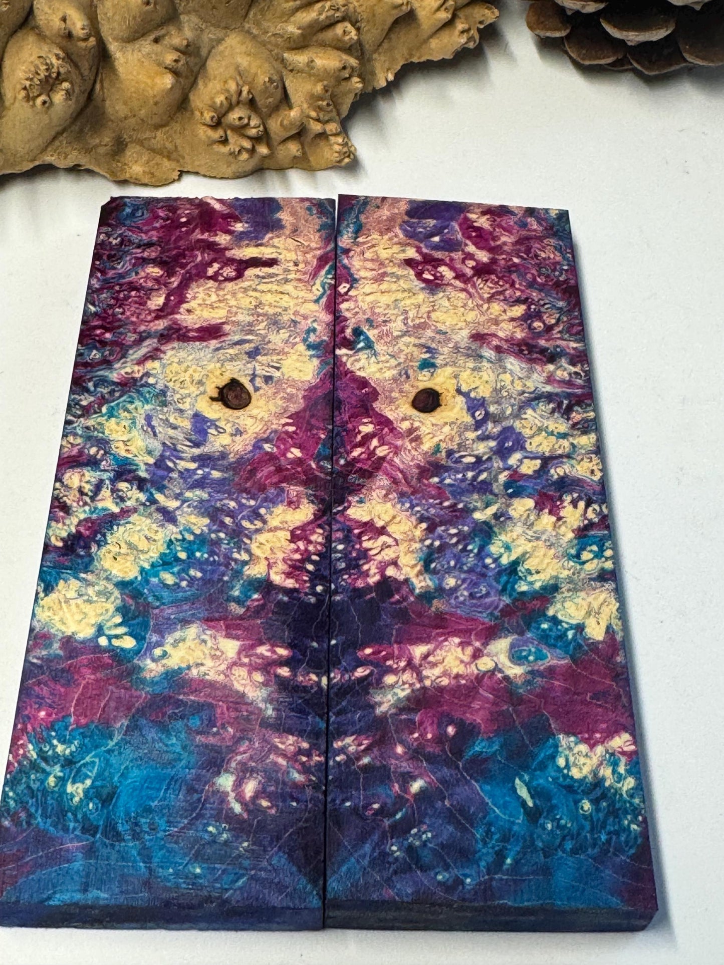 Stabilized Box Elder Burl Knife Scales/1911Grips  BE60