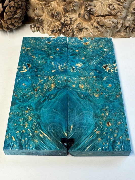 Stabilized Box Elder Burl Knife Scales/1911Grips  BE63