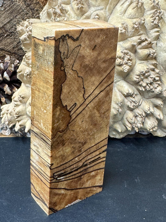 Stabilized Spalted Sugar Maple Knife block/ 1911 Grips  SM32