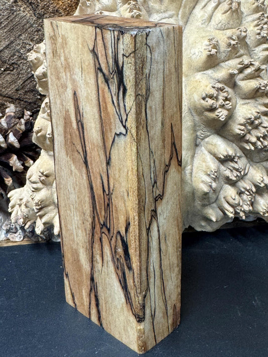 Stabilized Spalted Sugar Maple Knife block/ 1911 Grips  SM35
