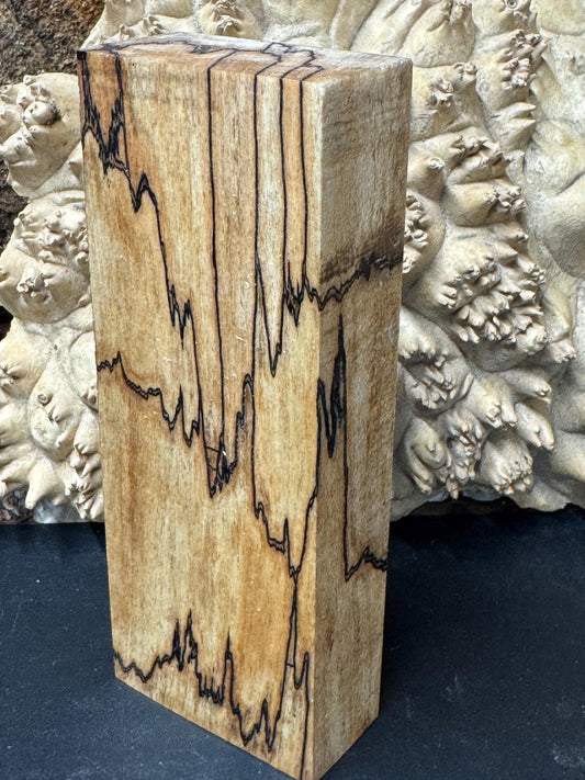 Stabilized Spalted Sugar Maple Knife block/ 1911 Grips  SM36